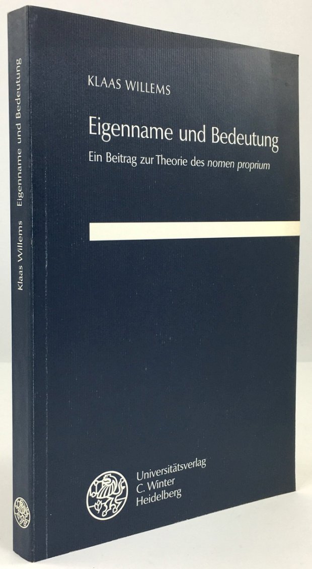 Abbildung von "Eigenname und Bedeutung. Ein Beitrag zur Theorie des nomen proprium."