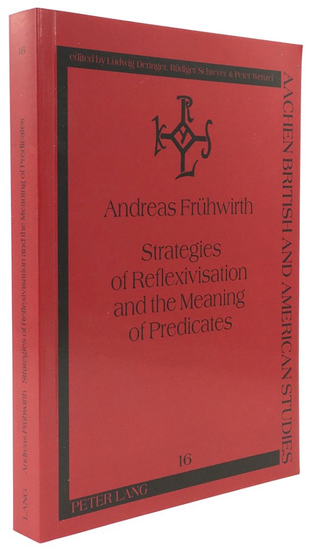 Abbildung von "Strategies of Reflexivisation and the Meaning of Predicates. A Contrastive Analysis of English,..."