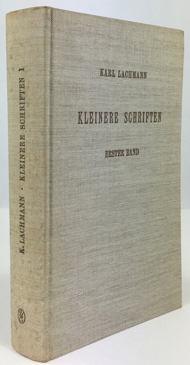 Abbildung von "Kleinere Schriften zur deutschen Philologie. Herausgegeben von Karl Müllenhoff. Unveränderter photomechanischer Nachdruck."
