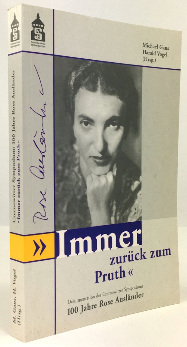 Abbildung von ">> Immer zurück zum Pruth << . Dokumentation des Czernowitzer Symposiums 2001. >100 Jahre Rose Ausländer.<..."