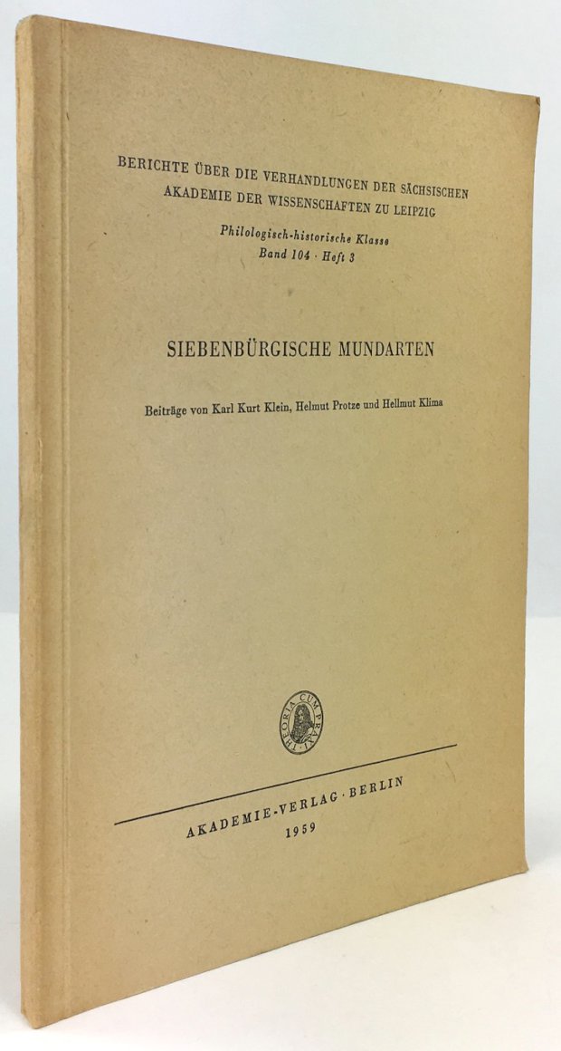 Abbildung von "Siebenbürgische Mundarten."