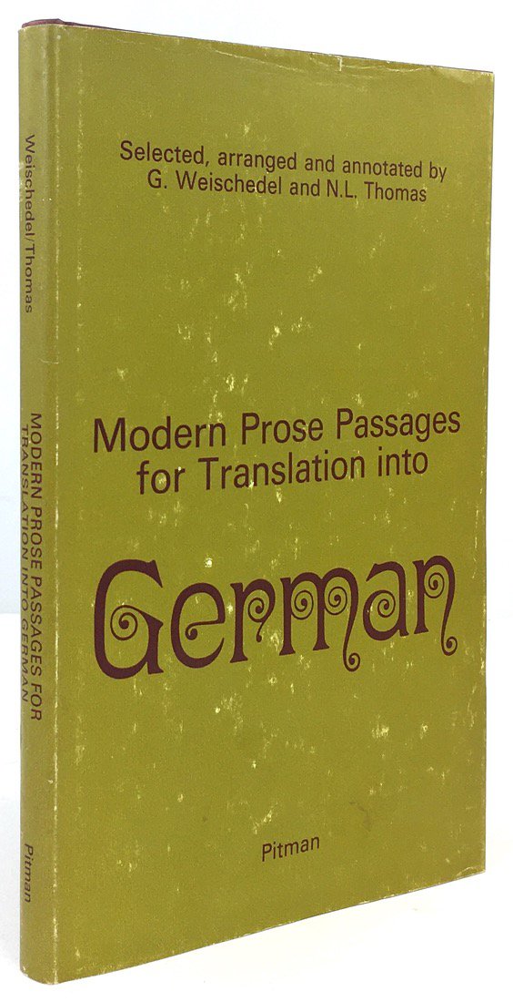 Abbildung von "Modern Prose Passages for Translation into German."