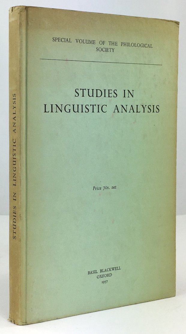 Abbildung von "Studies in Linguistic Analysis."