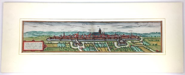 Abbildung von "Ulma Imperialis in Sueuia urbs. (Ulm - Gesamtansicht)."