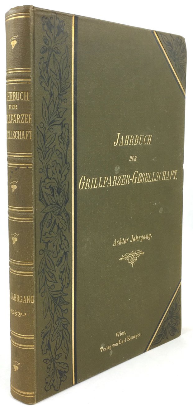 Abbildung von "Jahrbuch der Grillparzer-Gesellschaft. Achter Jahrgang. (8. Jahrgang)."