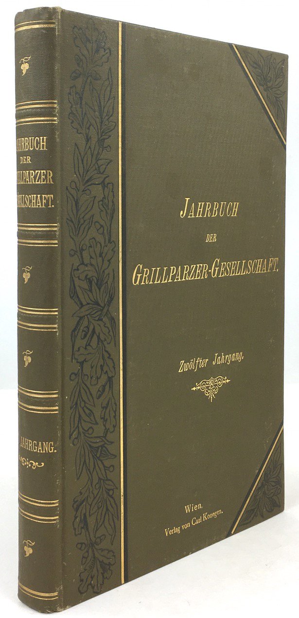Abbildung von "Jahrbuch der Grillparzer-Gesellschaft. Zwölfter Jahrgang. (12. Jahrgang)."