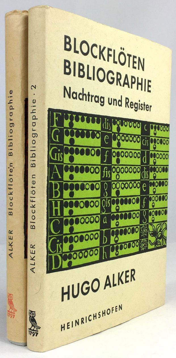 Abbildung von "Blockflöten-Bibliographie 1. / Blockflöten-Bibliographie 2. Nachtrag und Gesamtregister. (2 Bände)."