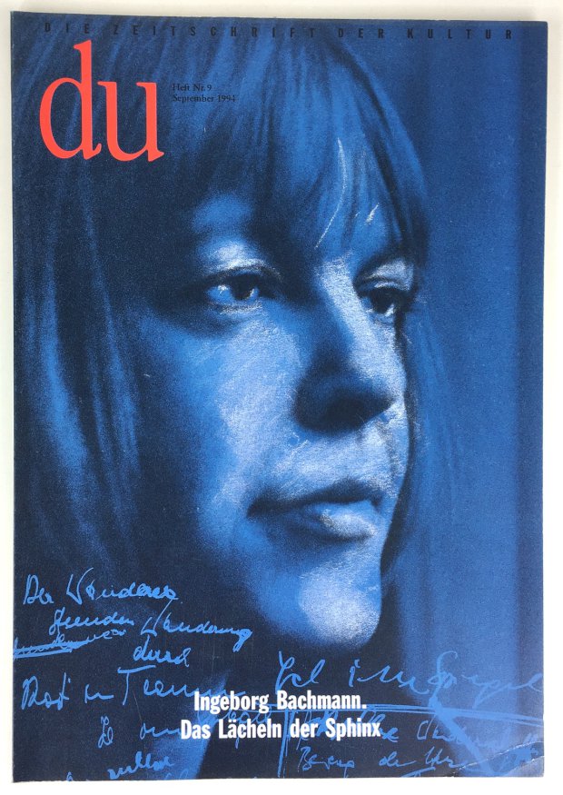Abbildung von "Ingeborg Bachmann. Das Lächeln der Sphinx. (DU, Heft Nr. 9 - September 1994)."