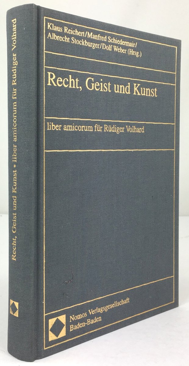 Abbildung von "Recht, Geist und Kunst. Liber amicorum für Rüdiger Volhard."
