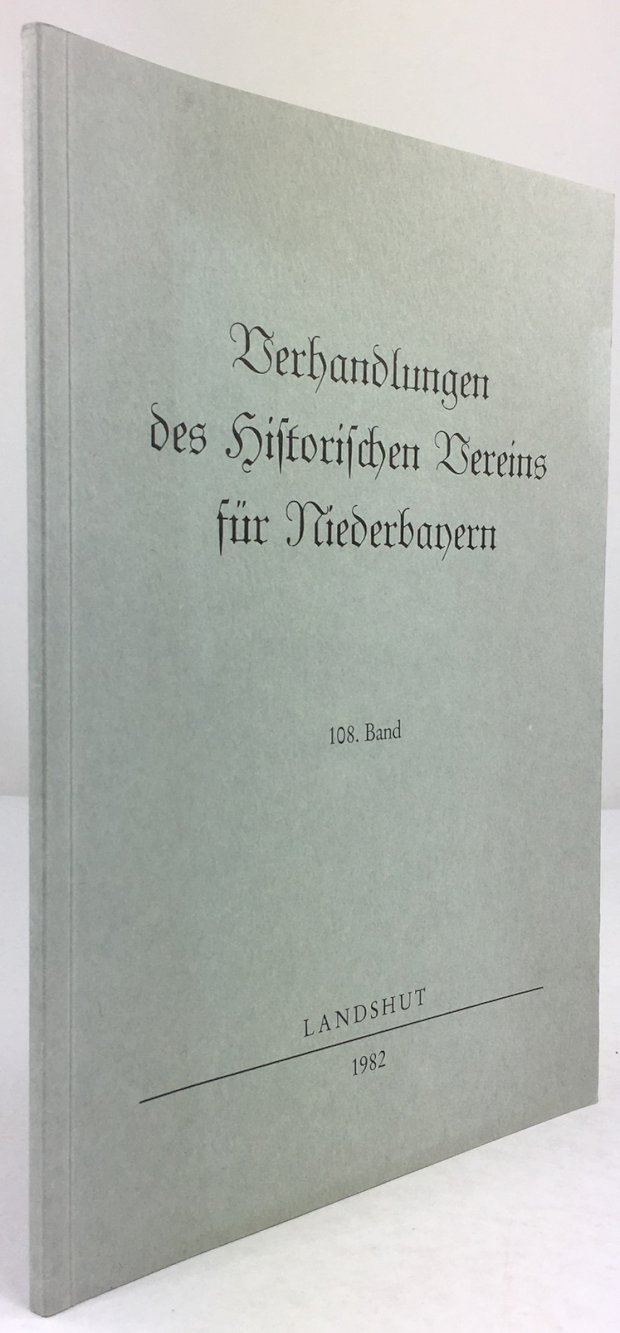 Abbildung von "Verhandlungen des historischen Vereins für Niederbayern, 108. Band."