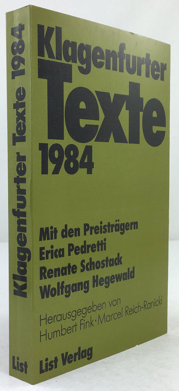 Abbildung von "Klagenfurter Texte zum Ingeborg - Bachmann - Preis 1984."