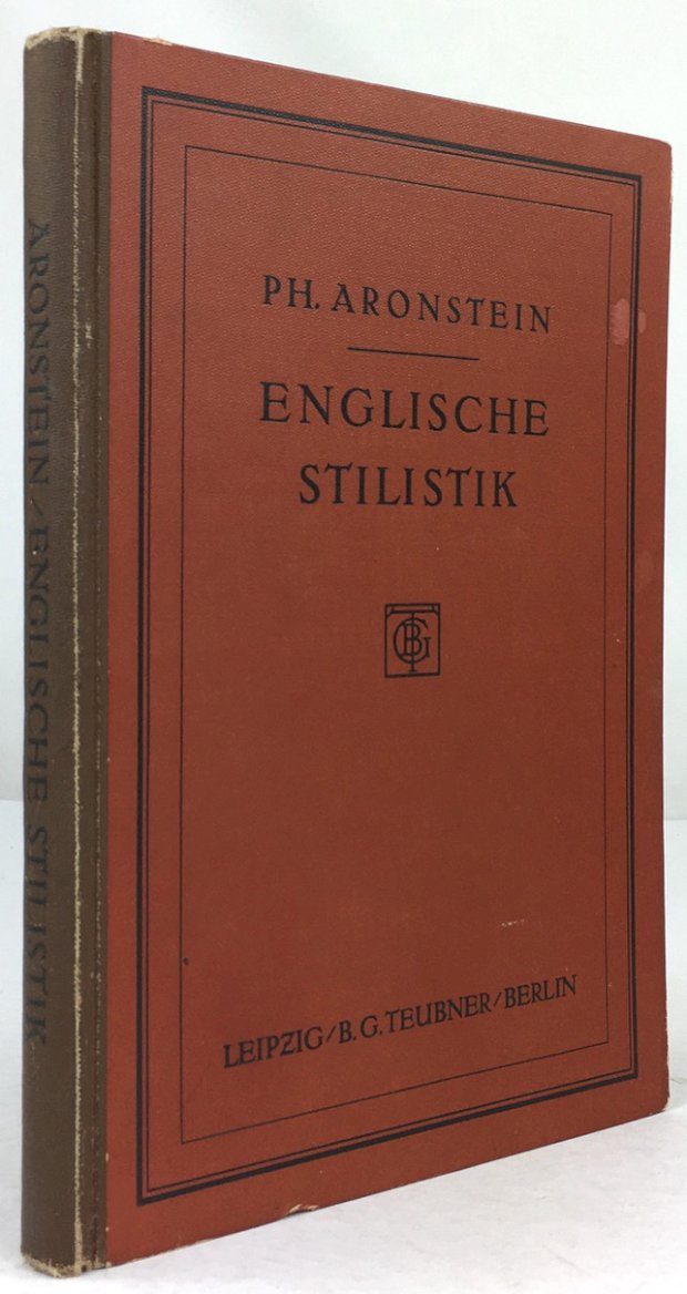 Abbildung von "Englische Stilistik. Zweite Auflage."