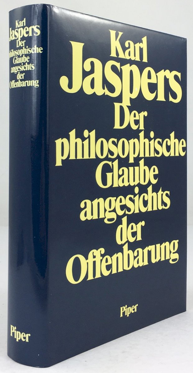 Abbildung von "Der philosophische Glaube angesichts der Offenbarung. 3. Aufl."
