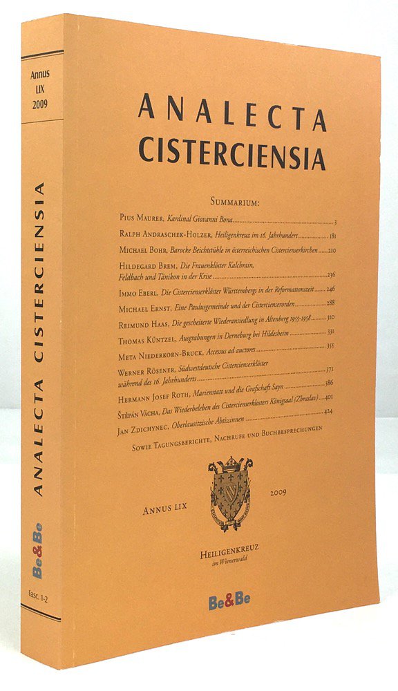 Abbildung von "Analecta Cisterciensia. Annus LIX. 2009."