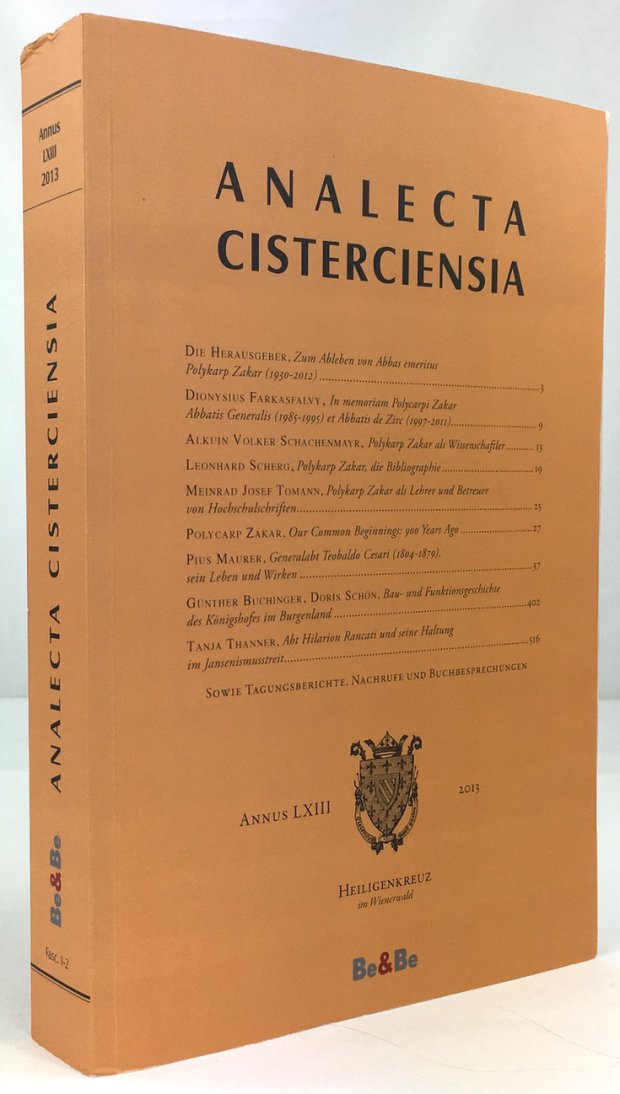 Abbildung von "Analecta Cisterciensia. Annus LXIII. 2013."