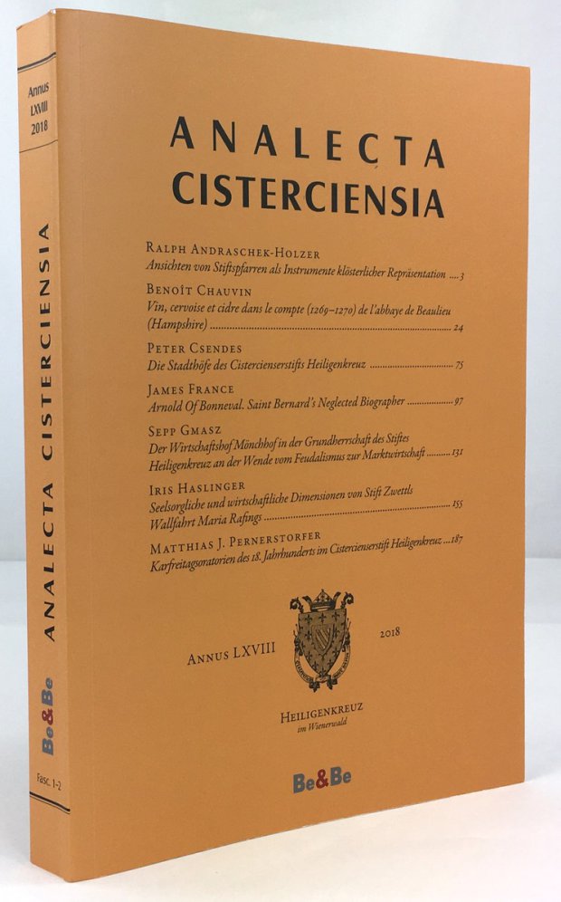 Abbildung von "Analecta Cisterciensia. Annus LXVIII. 2018."