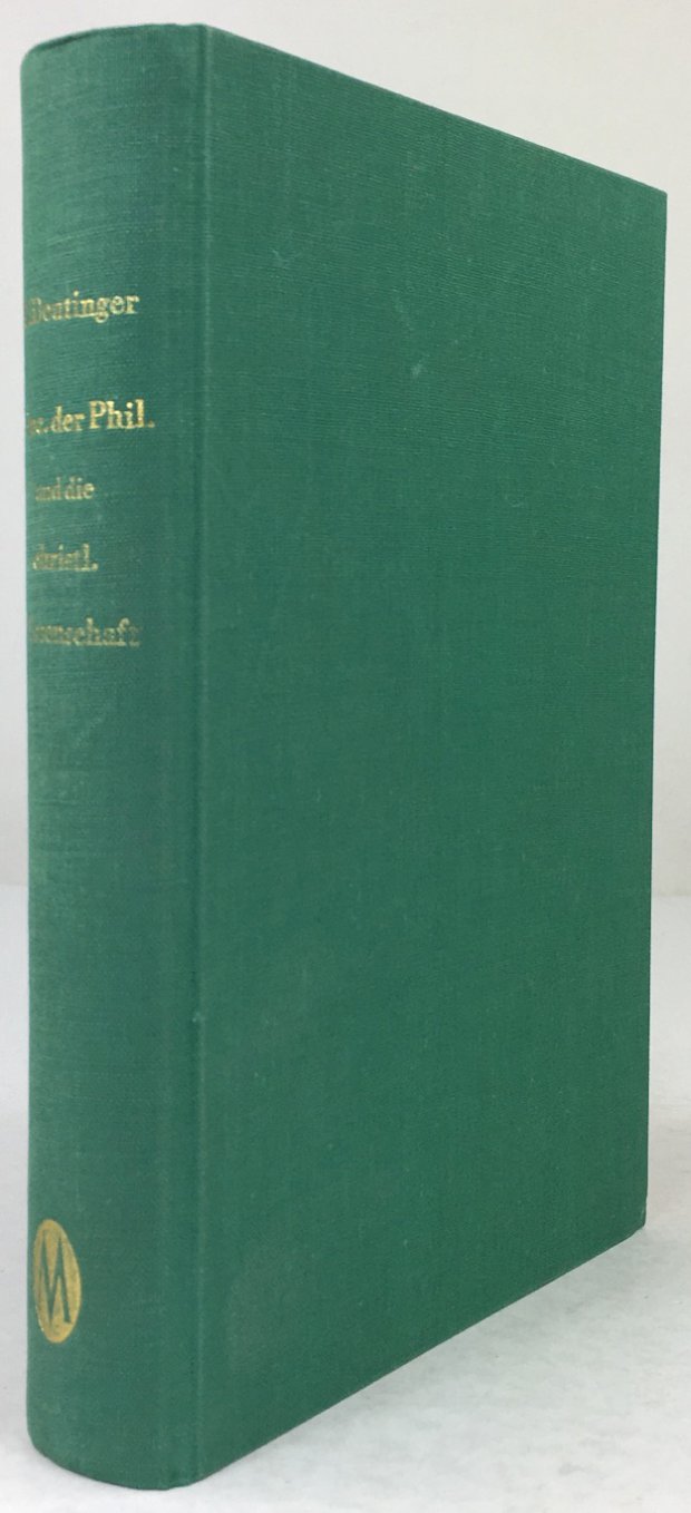 Abbildung von "Princip der neuern Philosophie und die christliche Wissenschaft. (= Unveränderter Nachdruck der Ausgabe Regensburg 1857.)"