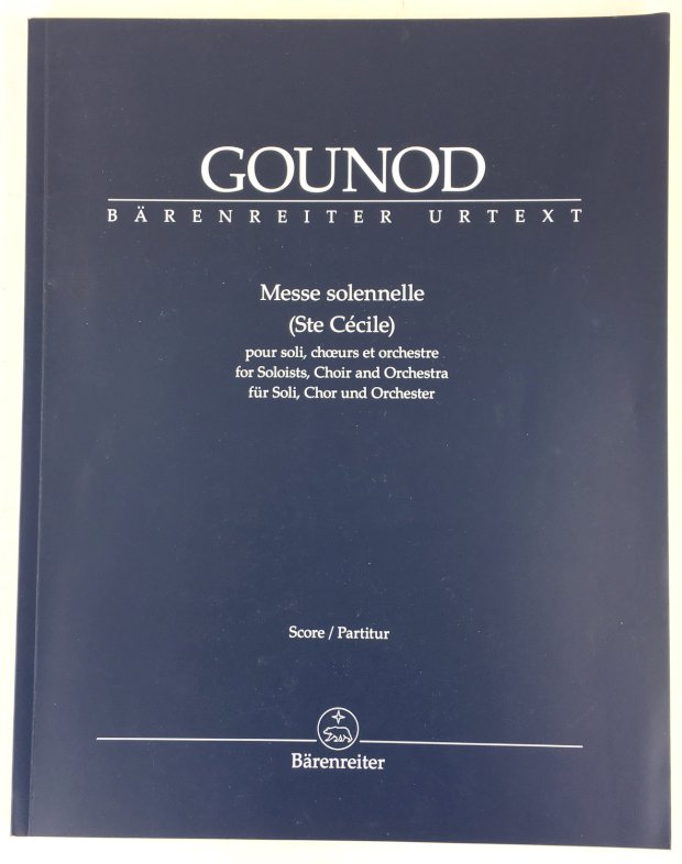 Abbildung von "Gounod. Messe solennelle (Ste Cécile) pour soli, choeurs et orchestre /..."