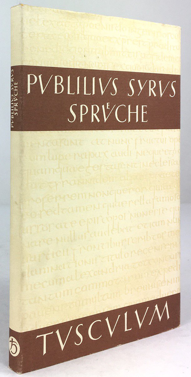 Abbildung von "Die Sprüche. Lateinisch - Deutsch ed. Hermann Beckby. 1. Aufl."