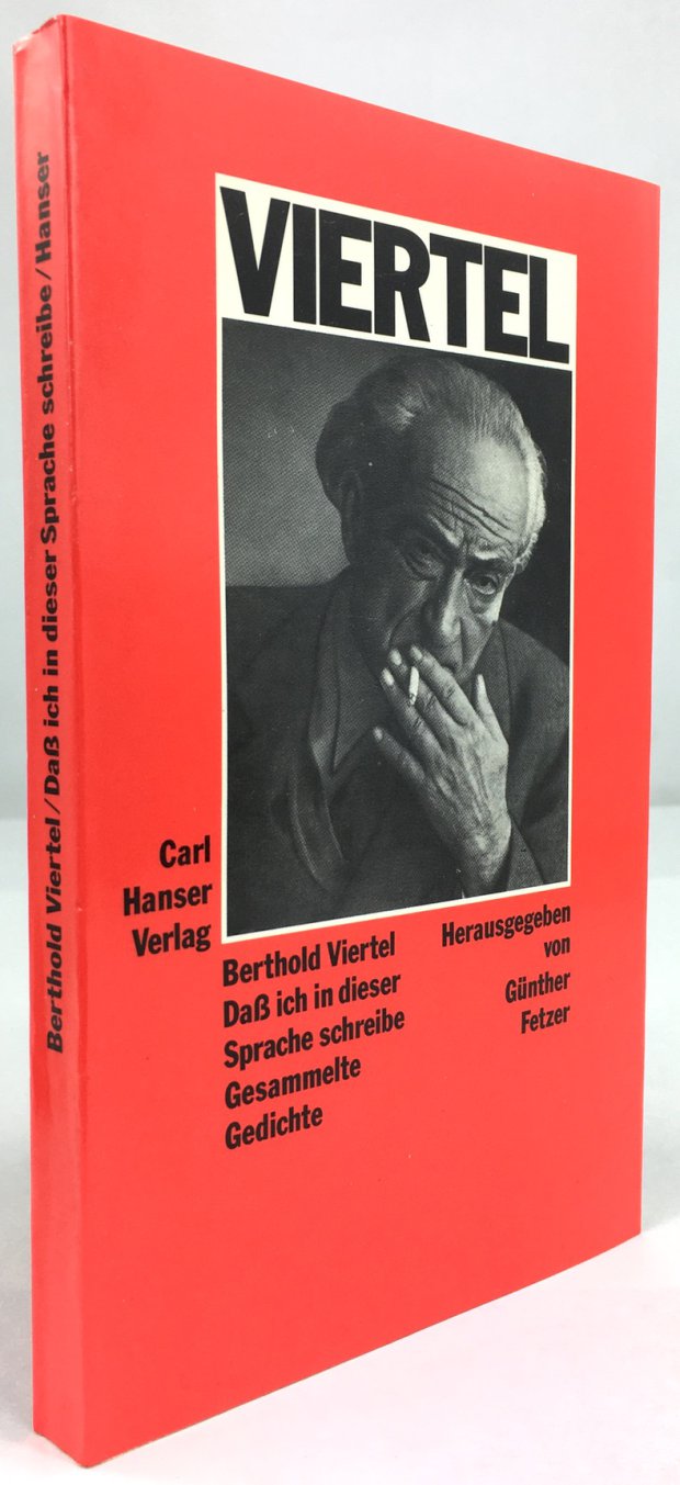 Abbildung von "Daß ich in dieser Sprache schreibe. Gesammelte Gedichte. Herausgegeben von Günther Fetzer."
