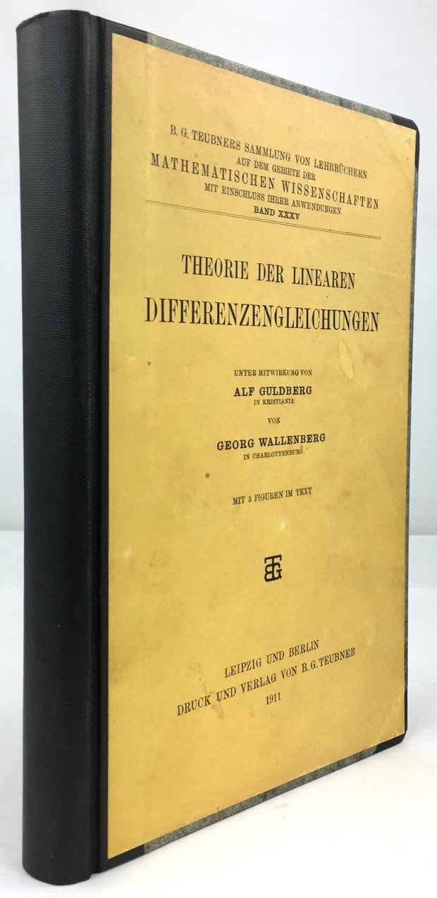 Abbildung von "Theorie der linearen Differenzengleichungen. Mit 5 Figuren im Text."