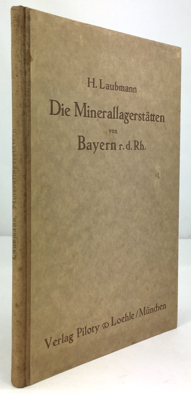 Abbildung von "Die Minerallagerstätten von Bayern r. d. Rh."