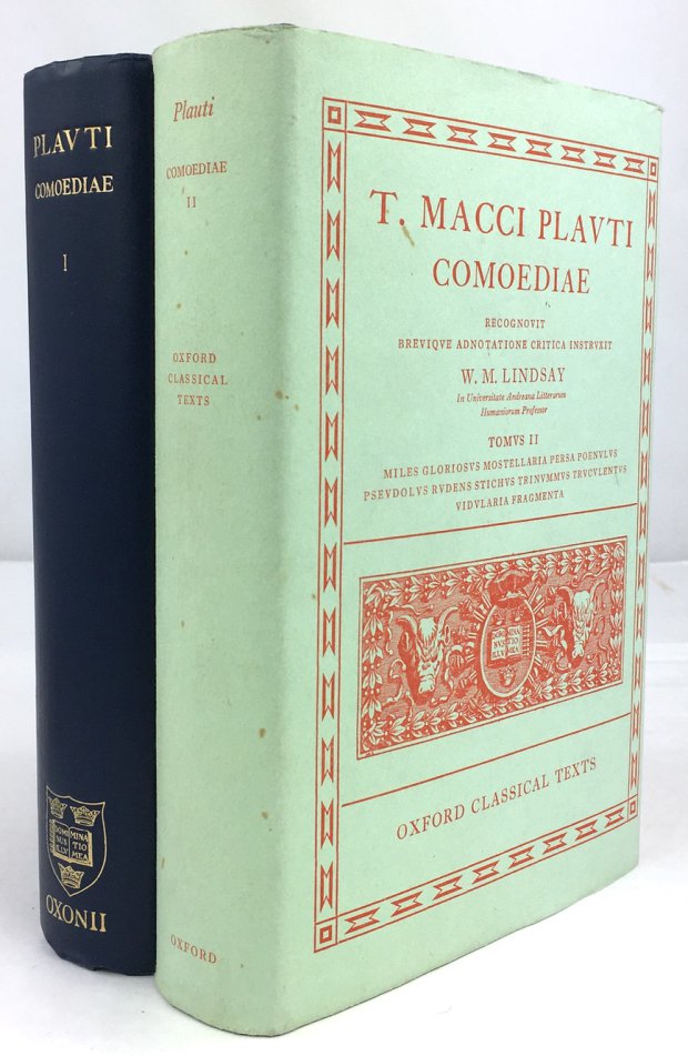 Abbildung von "T. Macci Plauti Comoediae. Recognovit brevique adnotatione critica instruxit W. M. Lindsay..."