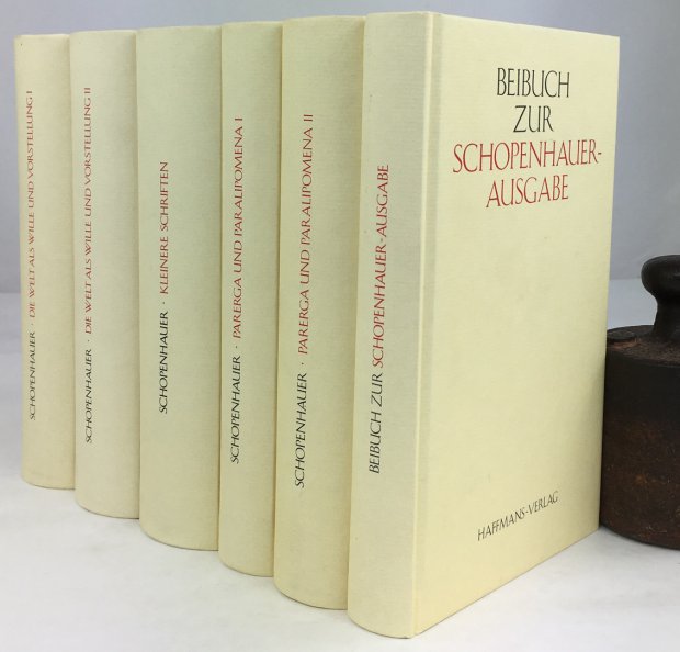 Abbildung von "Arthur Schopenhauers Werke in fünf Bänden (mit Beibuch). Nach den Ausgaben letzter Hand herausgegeben von Ludger Lütkehaus..."