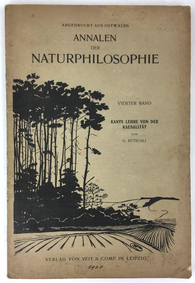 Abbildung von "Kants Lehre von der Kausalität. (= Abgedruckt aus Ostwalds Annalen der Naturphilosophie,..."