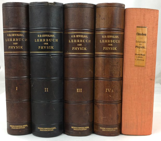 Abbildung von "Lehrbuch der Physik. (4 Bände in 5, komplett). Erster Band:..."