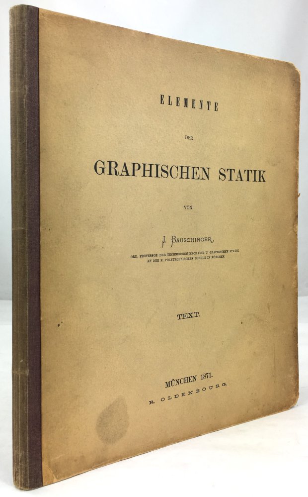 Abbildung von "Elemente der graphischen Statik. Text."