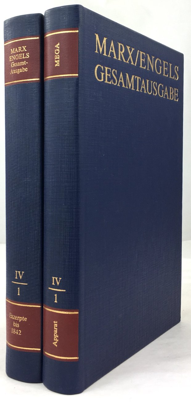 Abbildung von "Exzerpte und Notizen bis 1842. (2 Bände: ) Text / Apparat."
