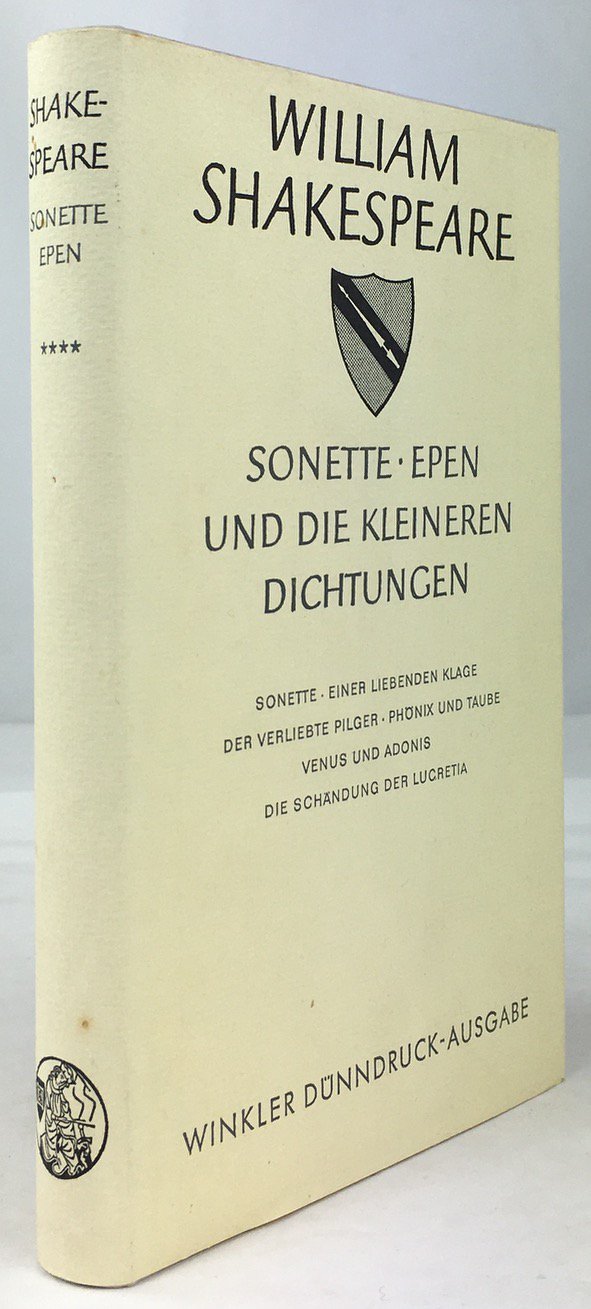 Abbildung von "Sonette / Epen und die kleineren Dichtungen. Vollständige zweisprachige Ausgabe..."