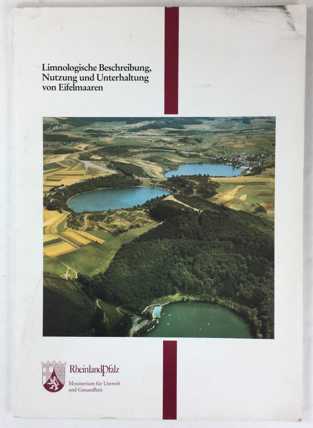Abbildung von "Limnologische Beschreibung, Nutzung und Unterhaltung von Eifelmaaren."