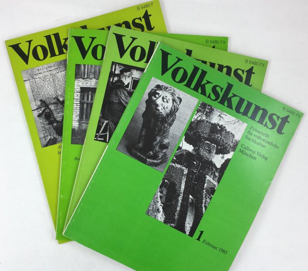 Abbildung von "Volkskunst. Zeitschrift für volkstümliche Sachkultur. Jahrgang 1985, Heft 1 - 4 (m..."