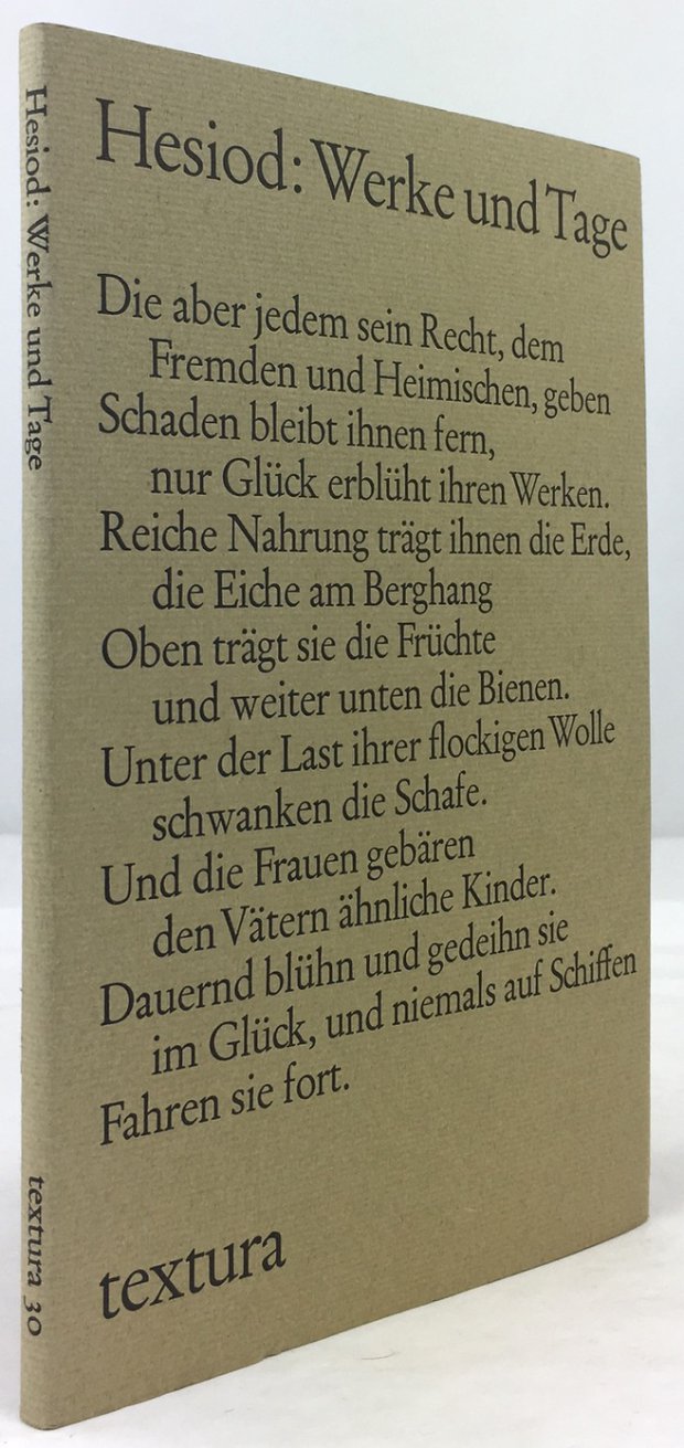 Abbildung von "Werke und Tage. Aus dem Griechischen übertragen von Albert von Schirnding..."