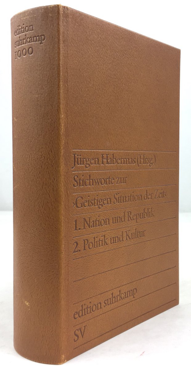 Abbildung von "Stichworte zur "Geistigen Situation der Zeit". (Mit Einleitung des Herausgebers.) 2 Bände in einem Band..."