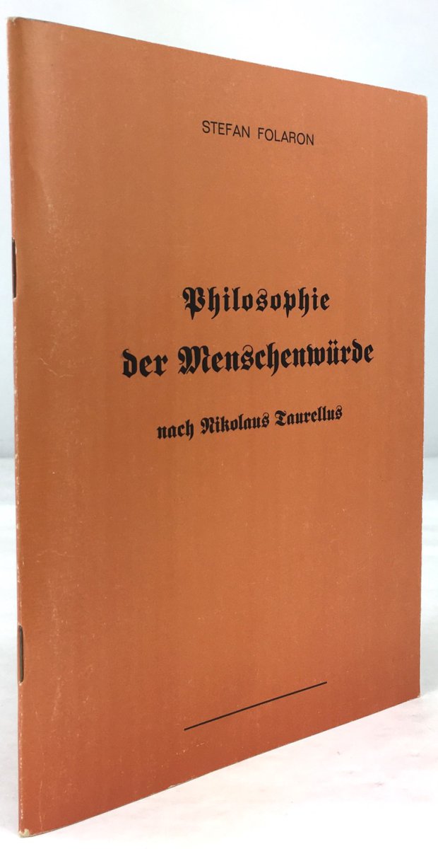 Abbildung von "Philosophie der Menschenwürde nach Nikolaus Taurellus."