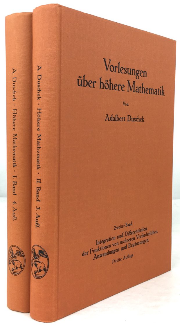 Abbildung von "Vorlesungen über höhere Mathematik. Erster Band : Integration und Differentiation der Funktionen einer Veränderlichen..."
