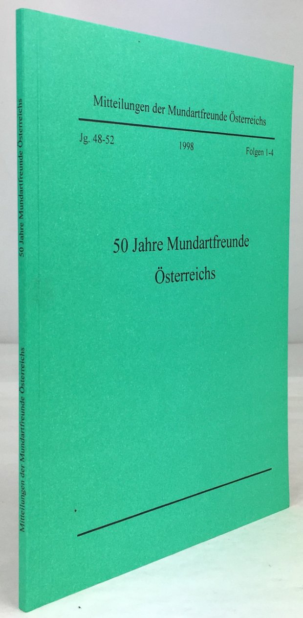 Abbildung von "50 Jahre Mundartfreunde Österreichs."