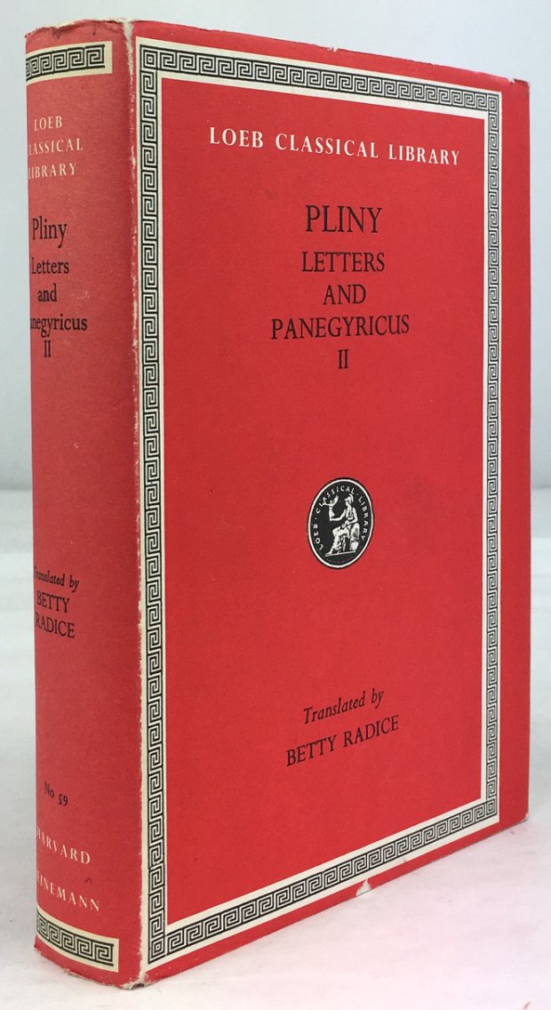 Abbildung von "Pliny. Letters and Panegyicus in two volumes. (Vol. II, apart)..."