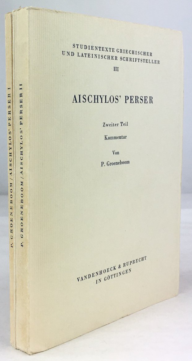 Abbildung von "Aischylos' Perser. (2 Bände). Erster Teil: Einleitung / Text /..."