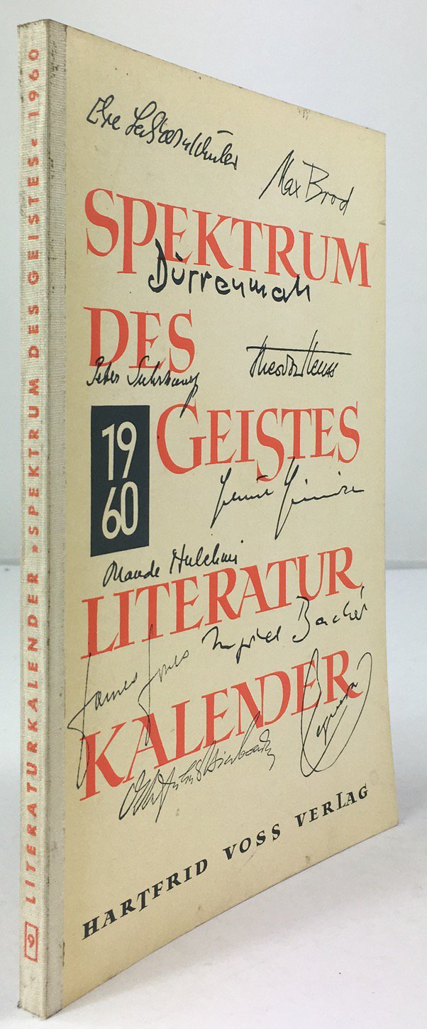 Abbildung von "Literaturkalender Spektrum des Geistes 1960. Ein Querschnitt durch das Geistesschaffen der Gegenwart..."