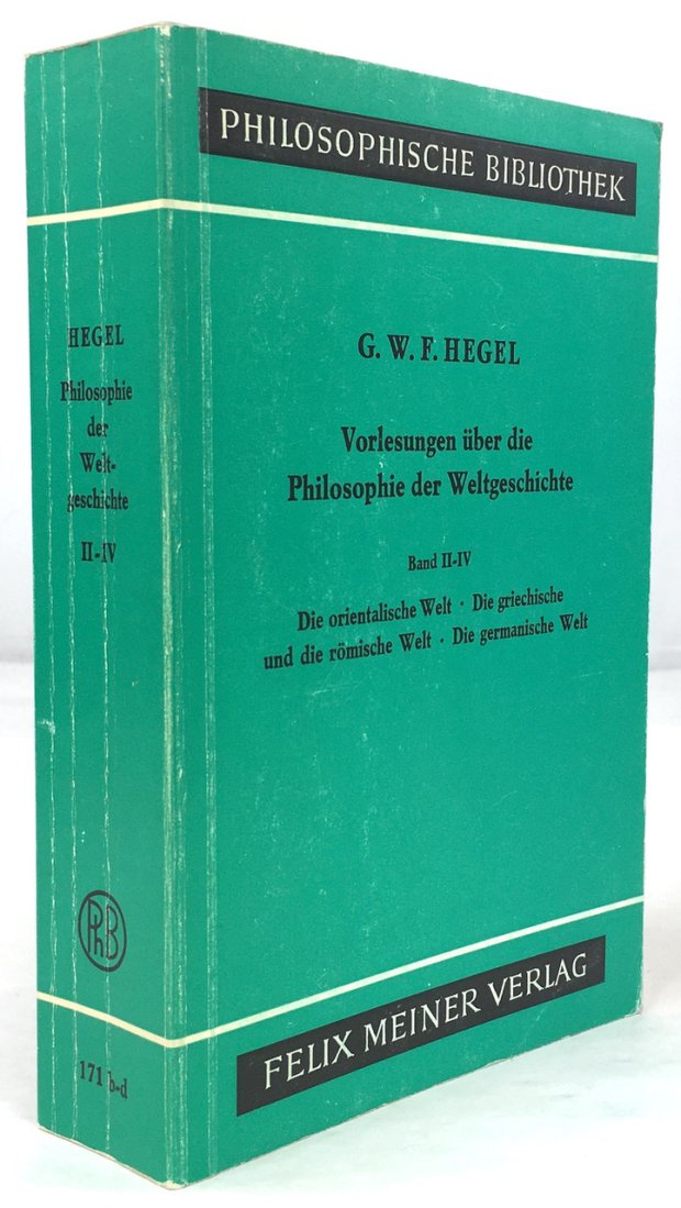 Abbildung von "Vorlesungen über die Philosophie der Weltgeschichte. Band II - IV (in einem Band)..."