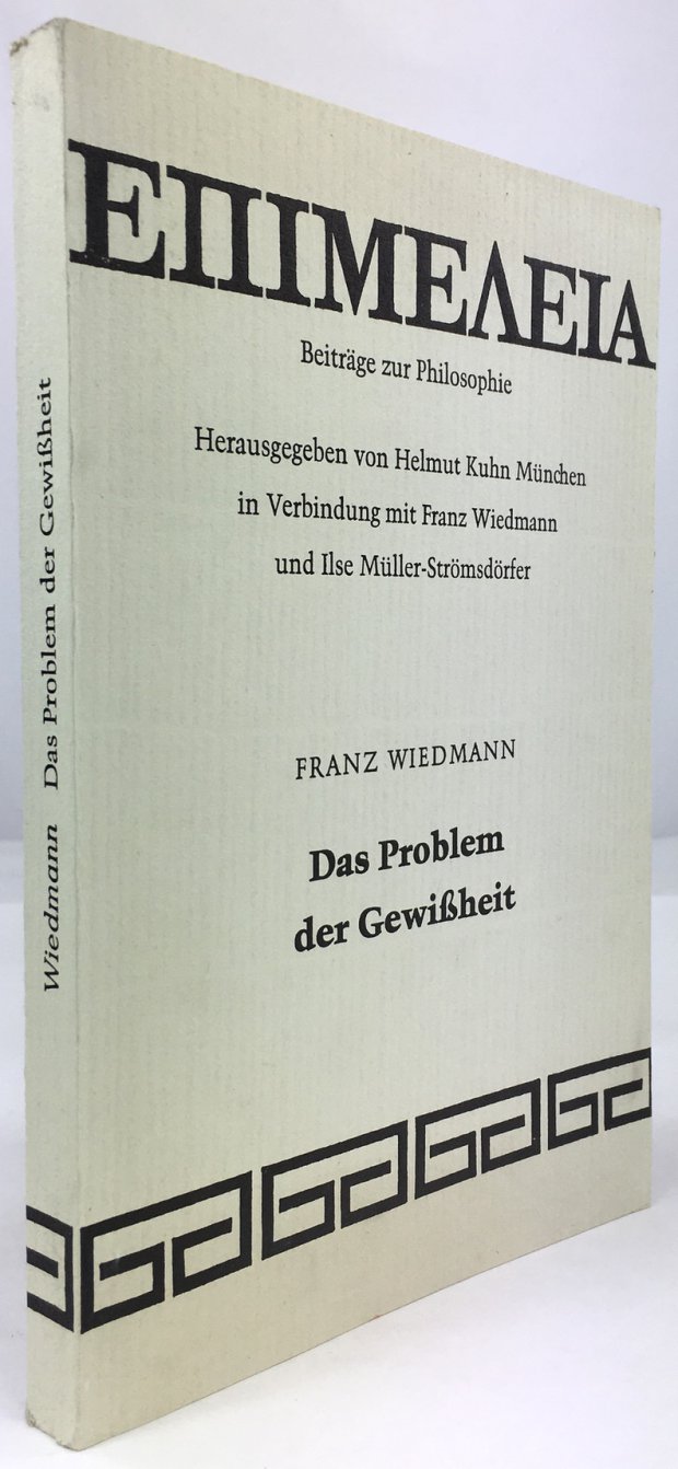 Abbildung von "Das Problem der Gewißheit. Eine erkenntnismetaphysische Studie."