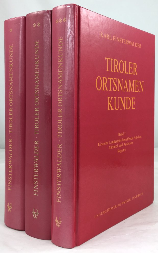 Abbildung von "Tiroler Ortsnamenkunde. Gesammelte Aufsätze und Arbeiten. Herausgegeben von Hermann M. Ölberg und Nikolaus Grassd..."