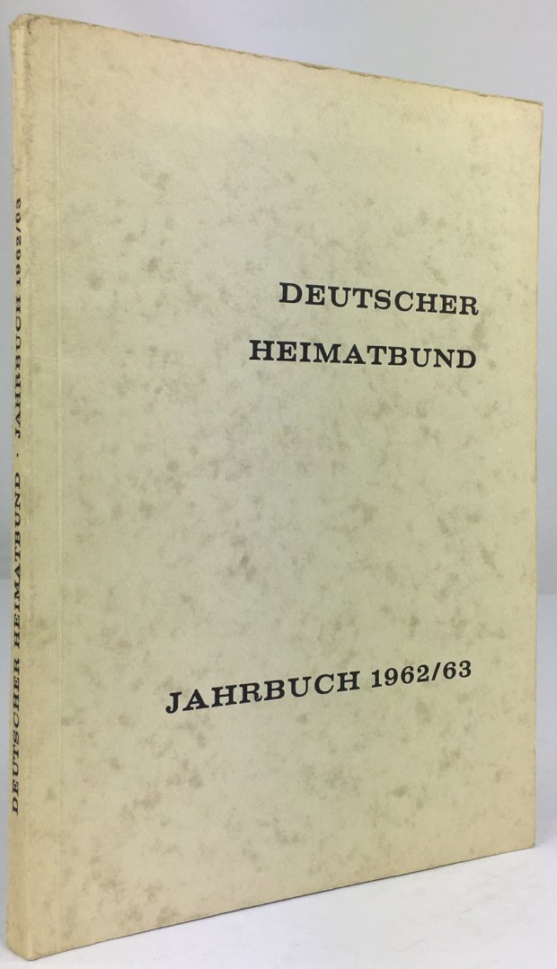 Abbildung von "Deutscher Heimatbund. Jahrbuch 1962/63. "