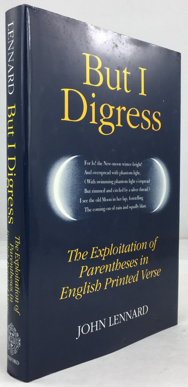 Abbildung von "But I Digress. The Exploitation of Parentheses in Eglish Printed Verse."