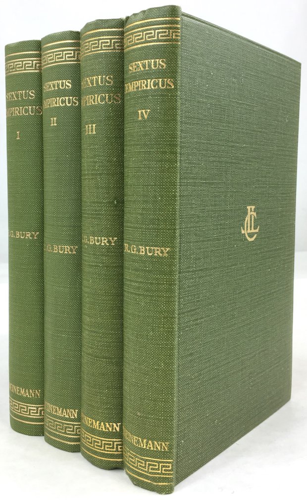 Abbildung von "Sextus Empiricus with an english translation by R. G. Bury in four volumes..."