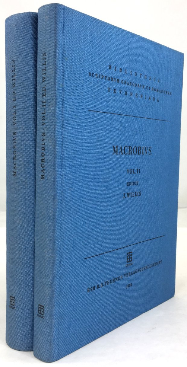 Abbildung von "Ambrosii Theodosii Macrobii Saturnalia. Apparatu critico instruxit in Somnium Scipionis comentarios selecta varietate lectionis ornavit Iacobus Willis..."